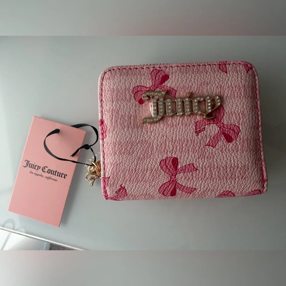 Juicy Couture Pink Bow wallet Card Holder